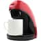 Brentwood; Brentwood Red Single-Serve Coffee Maker with Porcelain Mug; Category:Small Kitchen Appliances; Image:2